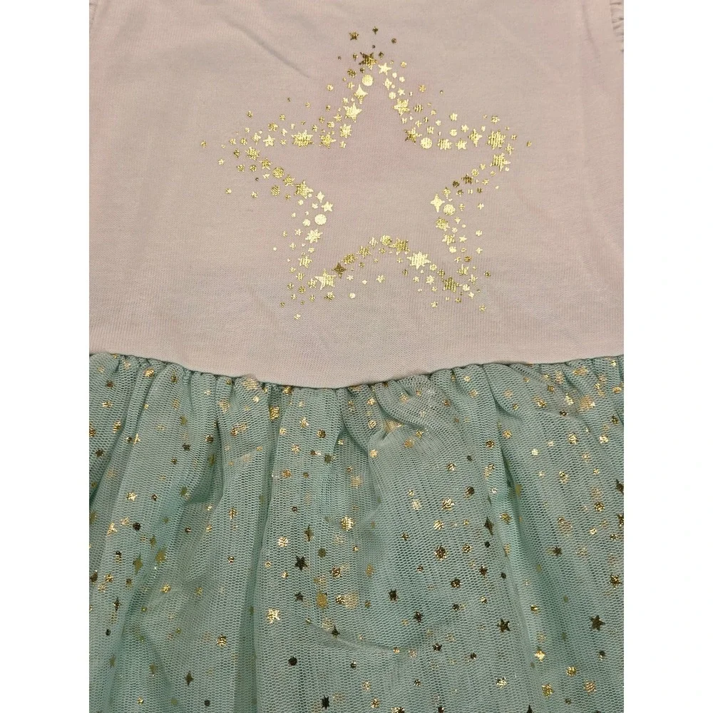 Cat & Jack Baby Girl Tutu Dress Mint Green‎ Gold Star 18M NWT